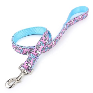 Small MOQ Pet Lead Manufacturers Cheap Polyester <strong>Custom</strong> Dog Leash With 21 Design <strong>Patterns</strong> in Stock - Product Image 2