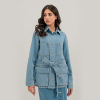Veste en jean décontractée pour femmes grandes tailles, style archivé, coupe ample, design jeune, pour l'automne et l'hiver
