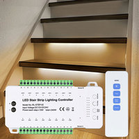 Contrôleur de lumière d'escalier RL-STEP-02 étapes intelligentes télécommande sans fil personnalisée pilote en gros pour la domotique bandes de LED
