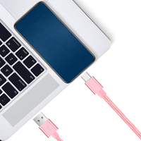 Câble de charge rapide USB Type C en nylon tressé 60W de 3 pieds et 6 pieds