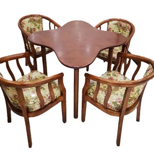 Solid Wood Plum Blossom <b>Dining</b> Table And Chair Set Classic Chinese Style <b>Armchair</b> For Living Room Durable Furniture - Product Image 3