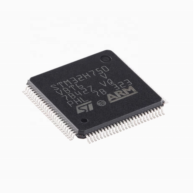 New Original STM32H750VBT6 LQFP-100 for Cortex-M7 32-bit MCU 480MHz 128KB Flash 1MB RAM 82 I/O