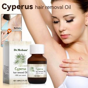 脱毛のためのCyperusRotundusオイル体の髪の成長を減らし、滑らかな肌に潤いを与えます - Product Image 2