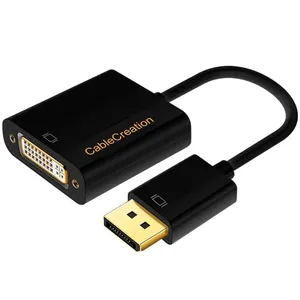 Cablecreation Displayport Mannelijke Naar Dvi Vrouwelijke Converter Dp Naar Dvi Adapter