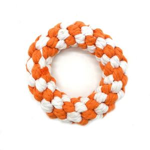 Juguetes Duraderos y Modernos Hechos a Mano para Perros, Donut de Cuerda de Algodón Tejida para Jugar - Product Image 5