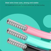 Corde à sauter professionnelle numérique en PVC portable pour l'exercice physique avec longueur réglable et compteur