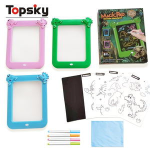 Lustiges DIY-Leuchtspielzeug für Kinder: Vorschul-Zeichenbrett aus Kunststoff, 3D-Magie-Leuchttablett zum Zeichnen für Kinder - Product Image 2