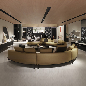 Gainsville muebles modernos de alta calidad tapicería canapé sala de estar gris tela seccional esquina sofá conjunto - Product Image 5