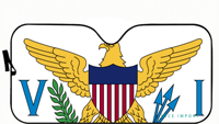 Pare-soleil pliable pour pare-brise, drapeau des îles Turcs et Caïcos, 1 pièce, s'adapte aux SUV et camions, bloque les rayons UV, garde le véhicule au frais