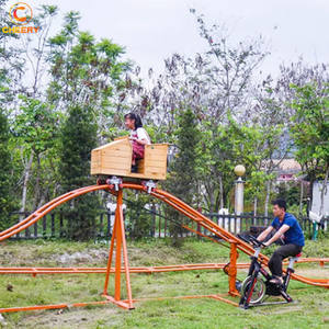 Juego <span class=keywords><strong>interactivo</strong></span> de entretenimiento deportivo sin alimentación para padres e hijos, montaña rusa con pedal humano - Product Image 5