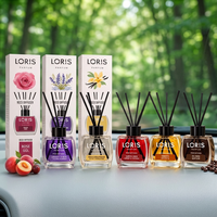 Diffuseur de parfum en verre pour voiture, ensemble de luxe, emballages de parfums d'ambiance pour la maison, désodorisant pour salle de bain et chambre à coucher
