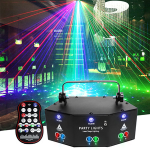 Luz LED a Todo Color para Escenario, Luz Láser Estroboscópica para DJ, Pista de Baile, 15 Ojos, 5000mW, RGB, Novedad - Product Image 4
