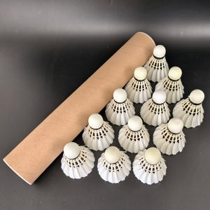 Raqueta de Bádminton Profesional <span class=keywords><strong>DR</strong></span>-10 de Segunda Calidad, Pluma de Ganso Recta, Cabeza de Corcho PU de 2 Capas, Alta Durabilidad, Estable, Deportiva - Product Image 5