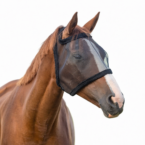 Nouveau Masque Équestre Anti-Moustiques et Anti-Mouches Imperméable, Respirant et Rafraîchissant, Protection Solaire pour Tête de Cheval, Couvre-Oreilles, Soins Équestres - Product Image 1