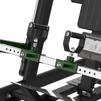 Máquina de remo y press de hombros con carga de placas de doble función para gimnasios comerciales