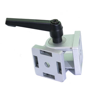 Profilé d'extrusion d'aluminium série 40 en alliage <span class=keywords><strong>de</strong></span> zinc moulé sous pression Connecteur <span class=keywords><strong>de</strong></span> joint pivotant flexible Poignée <span class=keywords><strong>de</strong></span> charnière d'angle Support triangulaire - Product Image 4