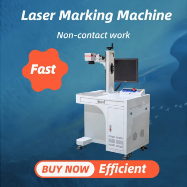 50W Portable Laser Printers Engraving Machine Metal Serial Number for Aluminum Stainless Steel Tags Fiber Lezar Marking Machine