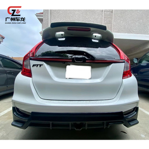 Per <span class=keywords><strong>Honda</strong></span> <span class=keywords><strong>Jazz</strong></span> Fit 2018 2019 2020: Kit Carrozzeria Completo (Spoiler Anteriore, Spoiler Posteriore, Diffusore) in ABS - Parti Esterne - Product Image 6
