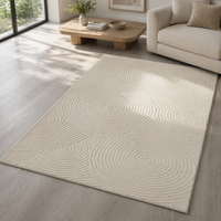 Tapis moderne en jacquard moelleux pour salon, tapis lavable antidérapant, tapis épais pour sol, décoration de maison de luxe légère