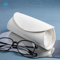 Nouvel étui à lunettes en cuir, boîte à lunettes optiques en cuir la plus vendue, logo personnalisé