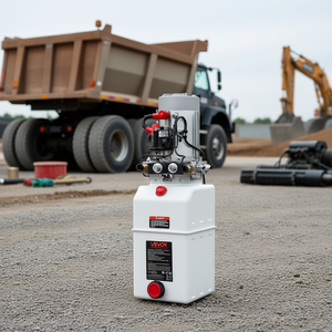 Unité hydraulique de 6 litres, 3200 PSI, 12V DC pour remorques à benne basculante et travaux de construction - Product Image 2