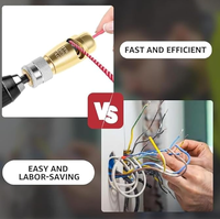 Outil Carré AWG Dénudeur et Torsadeur de Câbles pour Perceuse Électrique, Dénudeur de Fils Électriques, Torsadeur de Fils pour Perceuse
