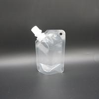 30ml 50ml 100ml 200ml Sac en plastique transparent blanc avec bec verseur pour liquide