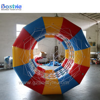 Boule à eau gonflable double couche, rouleau transparentes avec tubes pour l'entrée, de 3m de long