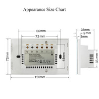 Interrupteur mural intelligent WiFi compatible avec Alexa et Google Home, commande vocale, application EWeLink, télécommande, norme AU/US, interrupteur intelligent pour éclairage