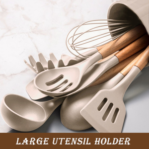 <strong>Kitchen</strong> Silicone Cooking <strong>Kitchen</strong> 33 Pcs Wooden Utensils Set Utensilios De Cocina - Product Image 3