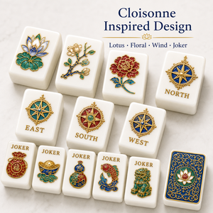 Deluxe Premium Acrylic City Skyline Navy Gold Oem <b>Mahjong</b> <b>Set</b> for Leisure and Social Gatherings Support Custom Packaging - Product Image 5