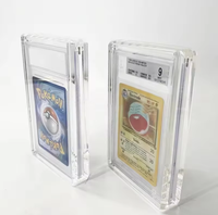 Porte-cartes transparent en cristal support de support vitrine debout acrylique de qualité supérieure carte magnétique acrylique affichage acrylique