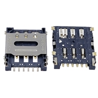 Nano-SIM-Kartensteckplatz-Anschluss 7-polig 1,4H Klappdeckel-Stil Halterung Buchse für Smartwatch IOT-Telefone Tablet mit CD-Pin
