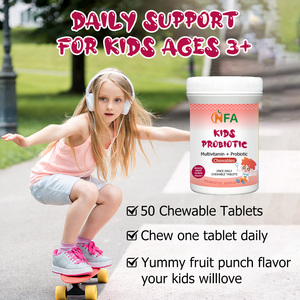 Hot Selling Kids <b>Probiotic</b> Chewables with Votamin Folate Biotin Balance Immune Support Vision Immune Digestive Teeth Healthy - Product Image 4