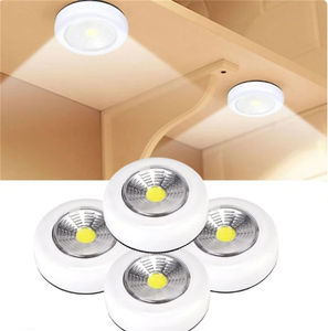 Luz <span class=keywords><strong>LED</strong></span> COB para Debajo del Gabinete con Adhesivo, Luz Nocturna Inalámbrica, Lámpara de Pared para el Hogar, Funciona con <span class=keywords><strong>Pilas</strong></span> AAA, Lámpara para Armario - Product Image 2