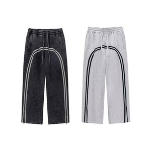 <span class=keywords><strong>Pantaloni</strong></span> Sportivi Casual da <span class=keywords><strong>Uomo</strong></span> Taglia XL, Gamba Larga, Stile Trendy, Colorati, con Nastro Intrecciato e Coulisse, Vita Media, Taglio Dritto - Product Image 5