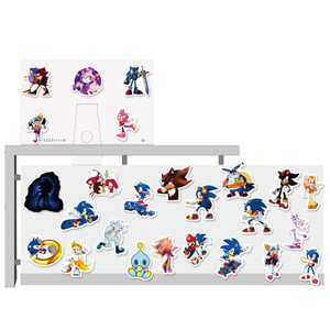 Autocollants de Graffiti sonique mignon dessin animé, 50 pièces, autocollants de papeterie imperméables avec Animal de dessin animé - Product Image 5