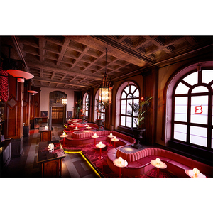 Sofá Curvo Comercial para Bares, Hoteles y Restaurantes, Asientos Tapizados con Diseño Modular - Product Image 4