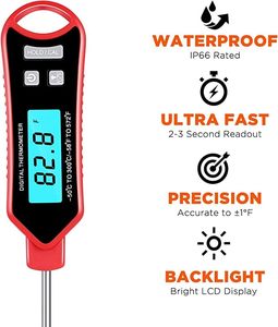 Custom logo Digital <b>Thermometer</b> Kitchen Milk Food <b>Thermometer</b> for Water, Fired Chicken, Meat - Product Image 4