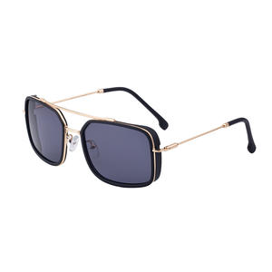 Nouvelles lunettes de soleil carrées pour hommes, monture noire, verres rouge vif, protection UV400, anti-éblouissement, pour la conduite, en PC, ZX168 - Product Image 3