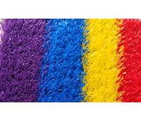 China Herstellung 25mm Regenbogen Kunstrasen Teppich für Spielplatz Color Turf