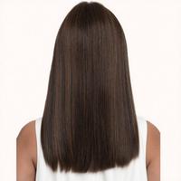 Perruque Coolhair 2025 – Perruque tendance à succès pour femmes, cheveux raides dégradés marron, dentelle transparente pour femmes