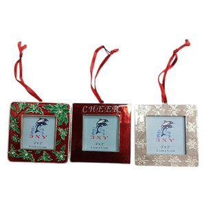 Adorno Navideño de Metal para Fotos, 2x2 Pulgadas, Decoración Colgante para Árbol, Marca Jxy, Regalo Navideño - Product Image 5