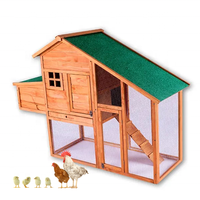 Poulailler en bois bon marché pour poules pondeuses avec toit en sable de couleur imperméable