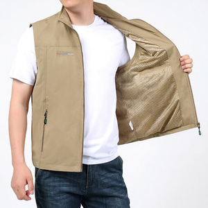 New Double-sided Men's Multi-pocket Outdoor Travel Sports Slim Fishing Photographer Vest Men's Vest - Product Image 1