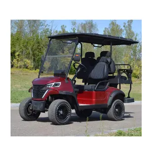 Caricabatteria personalizzato carrelli di lusso elettrico golf cart con copertura antipioggia per lo shopping