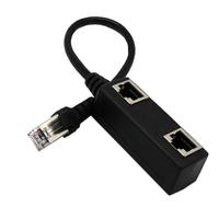 2 1 RJ45 네트워크 분배기 어댑터 케이블 1 2 방법 여성 소켓 포트 LAN 이더넷 네트워크 분배기 Y 케이블