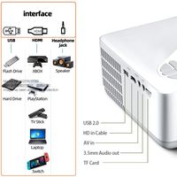 Haute qualité AUN AKEY8 1920x1080 6000 Lumens Portable Home cinéma 4K écran LCD LED HD projecteur numérique
