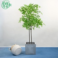 Vente en gros d'arbres en bambou artificiels Nandina de 160 cm, plante en pot artificielle, arbre en bambou vert pour la décoration intérieure de la maison et du bureau