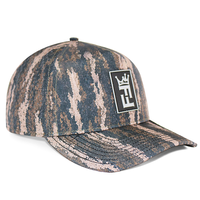 Casquette 5 panneaux unisexe camouflage imperméable découpée au laser HS41 avec patch PVC personnalisé OEM – Vente en gros pour la pêche et les sports de plein air